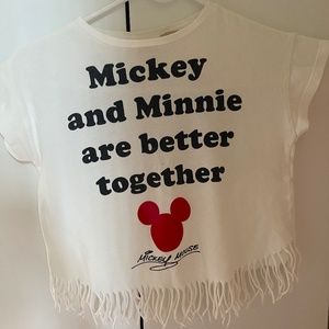 Zara girls Minnie and Mickey t shirt